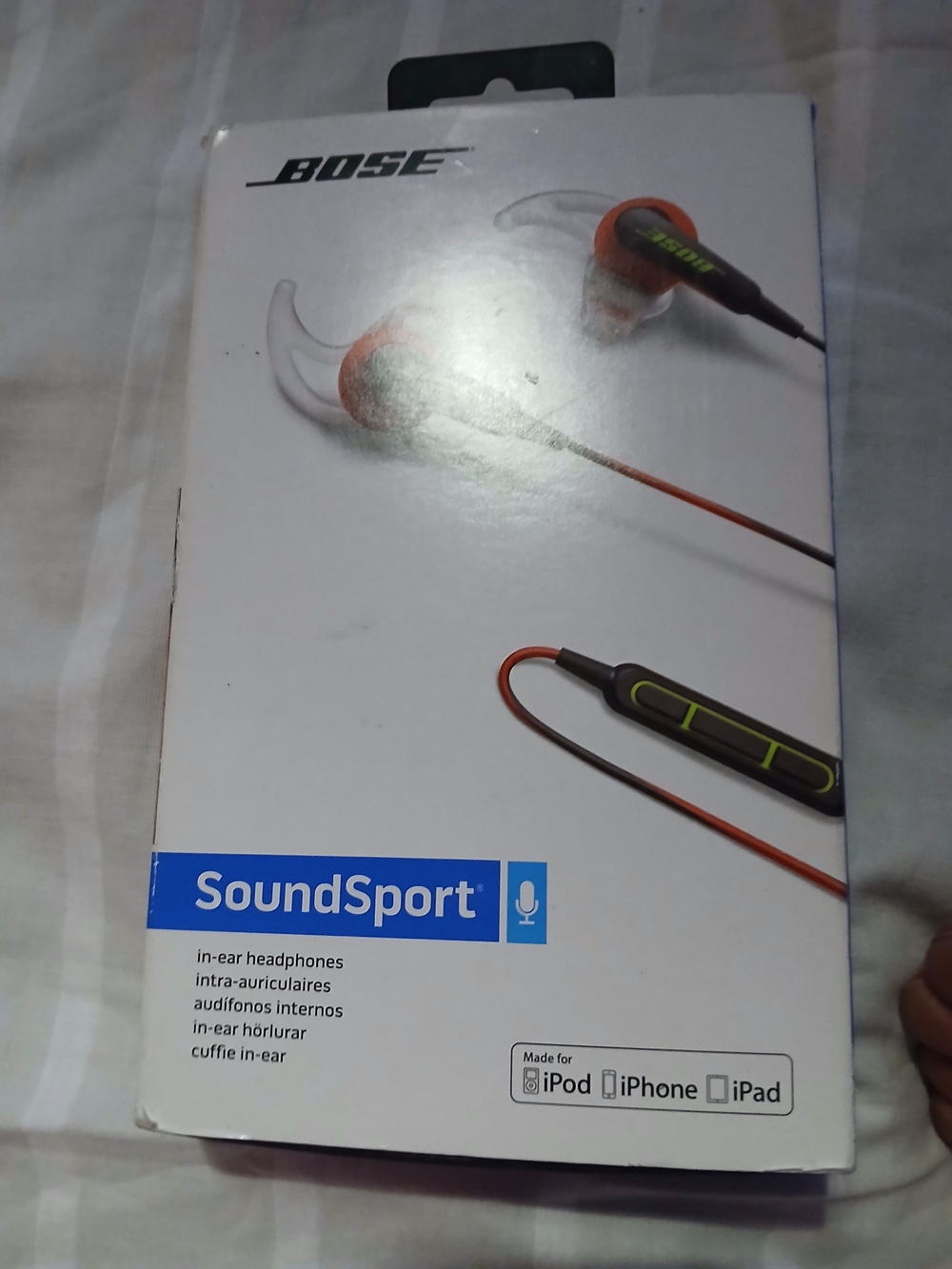 Bose SoundSport In-Ear Headphones - Orange/Black NEW